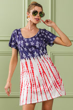 Load image into Gallery viewer, BiBi American Flag Theme Tee Dress