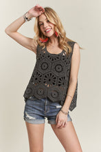 Load image into Gallery viewer, ADORA Crochet Wide Strap Tank