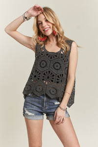 ADORA Crochet Wide Strap Tank