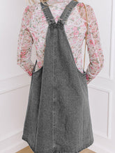 Load image into Gallery viewer, Wide Strap Button Down Denim Overall Dress