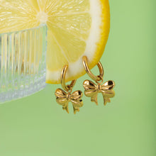 Load image into Gallery viewer, 18K Gold-Plated Bow Earrings