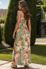 Load image into Gallery viewer, Tied Printed Surplice Cami Dress