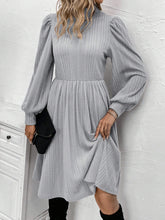 Load image into Gallery viewer, Textured Turtleneck Long Sleeve Dress