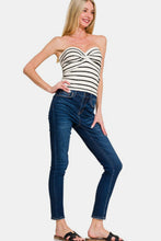 Load image into Gallery viewer, Zenana Twisted Sweetheart Neck Striped Tube Top