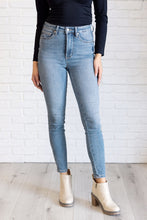 Load image into Gallery viewer, Justine High Rise Control Top Contrast Wash Skinny Jeans