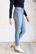 Load image into Gallery viewer, Justine High Rise Control Top Contrast Wash Skinny Jeans