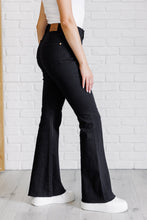 Load image into Gallery viewer, Etta High Rise Control Top Flare Jeans in Black