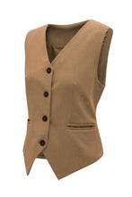 Load image into Gallery viewer, Pocketed Button Up Vest