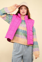 Load image into Gallery viewer, VERY J Zip Up Puffer Padded Warm Vest