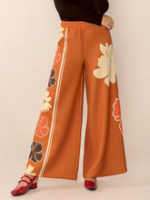 Load image into Gallery viewer, Printed Elastic Waist Wide Leg Pants