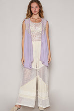 Load image into Gallery viewer, POL Embroidered Pearls Open Front Sleeveless Cardigan