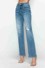 Load image into Gallery viewer, bytos Full Size Distressed High Rise Straight Jeans