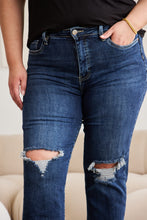 Load image into Gallery viewer, RFM Full Size Tummy Control Distressed High Waist Raw Hem Jeans