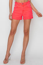 Load image into Gallery viewer, RISEN Full Size High Rise Cuffed Denim Shorts