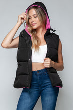 Load image into Gallery viewer, Snobbish Snap and Zip Closure Hooded Vest