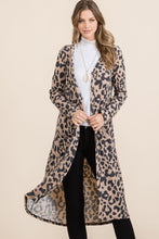 Load image into Gallery viewer, Celeste Full Size Leopard V-Neck Long Sleeve Cardigan