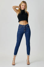 Load image into Gallery viewer, RISEN Full Size Embellished Mid Rise Crop Skinny Jeans