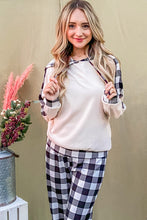 Load image into Gallery viewer, And The Why Drawstring Hooded Top and Plaid Pants Lounge Set