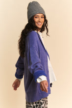 Load image into Gallery viewer, Davi &amp; Dani Shawl Collar Ribbed Detail Button Up Cardigan