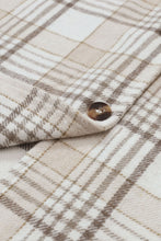 Load image into Gallery viewer, Plaid Removable Hood Button Up Shacket