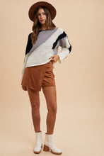 Load image into Gallery viewer, Annie Wear Color Block Drop Shoulder Sweater