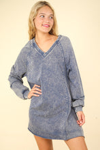 Load image into Gallery viewer, VERY J Mineral Washed Oversized A-Line Mini Dress