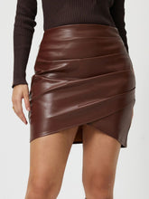 Load image into Gallery viewer, Ruched Asymmetrical Hem Skirt