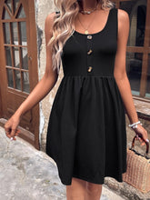 Load image into Gallery viewer, Scoop Neck Wide Strap Mini Tank Dress