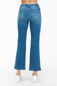 bytos Full Size Cat's Whiskers Mid Rise Ankle Jeans