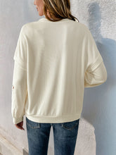 Load image into Gallery viewer, Perfee Cutout Round Neck Long Sleeve Sweatshirt