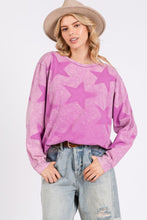 Load image into Gallery viewer, SAGE + FIG Mineral Wash Star Pattern T-Shirt