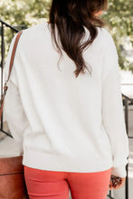 Load image into Gallery viewer, THANKFUL Round Neck Long Sleeve Knit Top