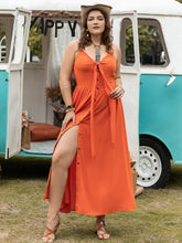 Load image into Gallery viewer, Plus Size Halter Neck Midi Dress