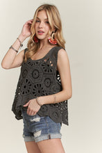 Load image into Gallery viewer, ADORA Crochet Wide Strap Tank