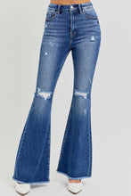 Load image into Gallery viewer, RISEN Full Size High Rise Distressed Raw Hem Flare Jeans