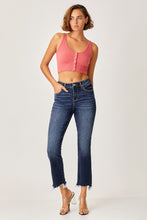 Load image into Gallery viewer, Risen Full Size Frayed Hem Cropped Straight Jeans