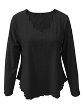 Load image into Gallery viewer, Eyelet Long Sleeve Blouse