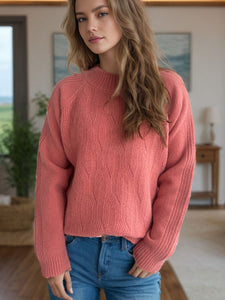 Mock Neck Long Sleeve Sweater