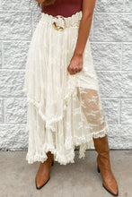 Load image into Gallery viewer, Lace Tiered Midi Skirt