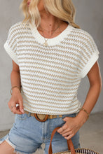 Load image into Gallery viewer, Round Neck Striped Sweater Vest