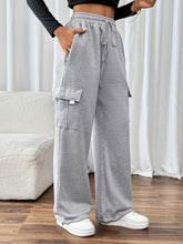 Load image into Gallery viewer, Perfee Drawstring Elastic Waist Joggers with Pockets