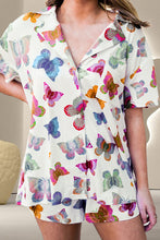 Load image into Gallery viewer, Butterfly Half Sleeve Top and Shorts Set