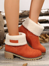 Load image into Gallery viewer, Thermal Fuzzy Block Heel Boots