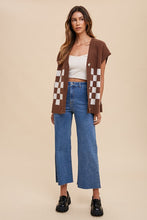 Load image into Gallery viewer, Annie Wear Checkered Button Down Short Sleeve Cardigan