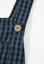 Load image into Gallery viewer, Plaid Wide Strap Wide Leg Overalls