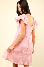 Load image into Gallery viewer, VERY J Flower Embroidered Organza Mini Dress