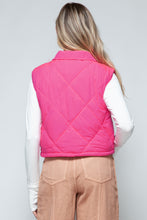 Load image into Gallery viewer, Snobbish Snap Down Quilted Crop Vest