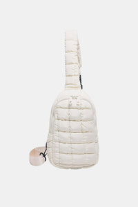 Quilted Nylon Crossbody  Bag