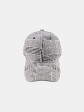 Load image into Gallery viewer, Plaid Adjustable Cotton Baseball Cap