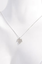 Load image into Gallery viewer, 925 Sterling Silver Zircon Maple Leaf Necklace